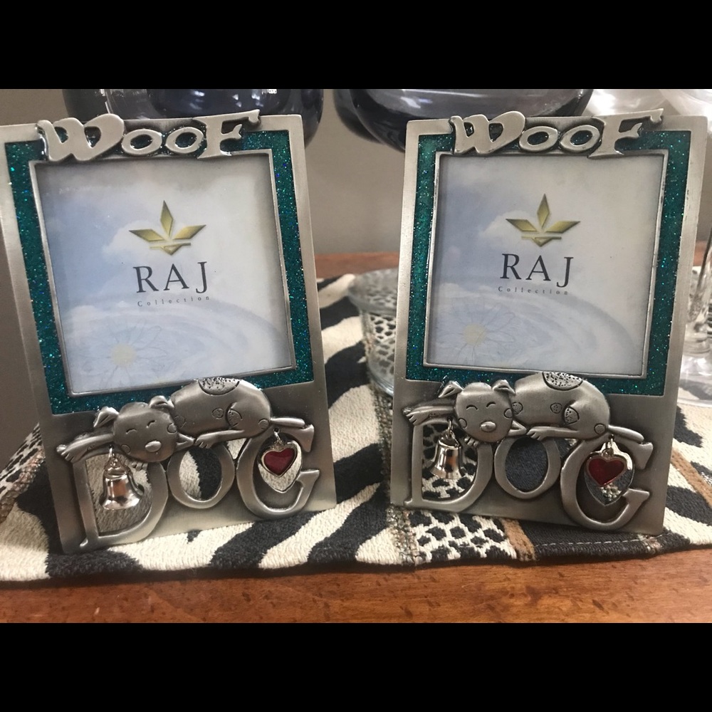 (2) 3X3 “Woof” designer frames.